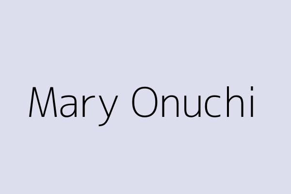 Mary Onuchi